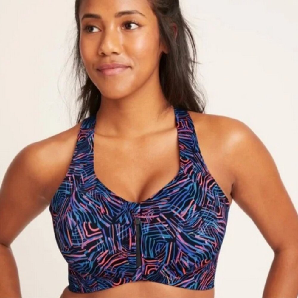 Knix Catalyst Front Zip Sports Bra New